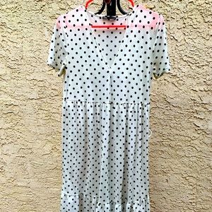 Zara polka dot midi dress